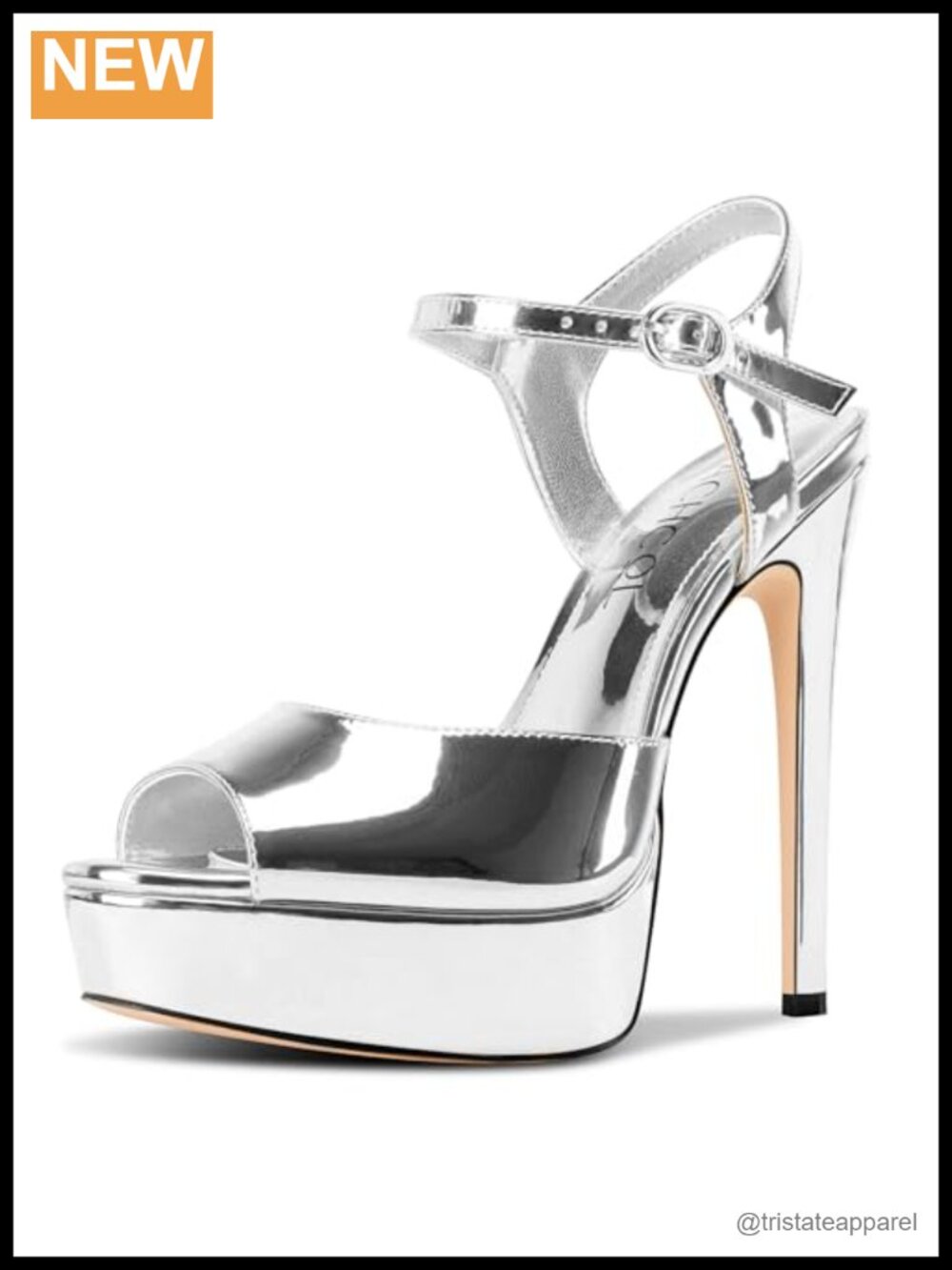 Platform Peep Toe Stiletto Heel Ankle Strap Sandals for Prom Dress Office